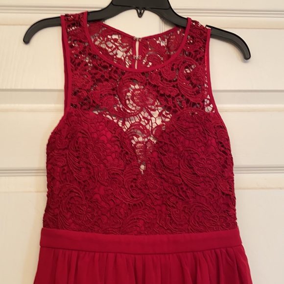 Maniju Red Cocktail Dress (medium) - Picture 2 of 6